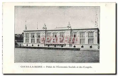 Cartes postales Paris Exposition de 1900 Cours La Reine Palais De L&#39Economie Sociale Et Des Congres