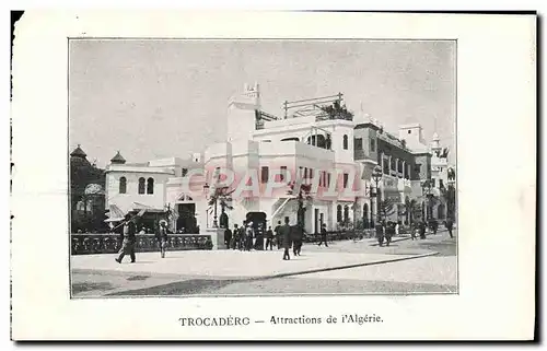 Cartes postales Paris Exposition de 1900 Trocadero Attractions De l&#39Algerie