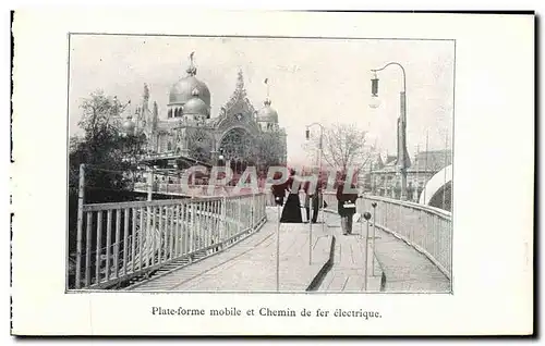 Cartes postales Paris Plate Forme Mobile Et Chemin De Fer Electrique