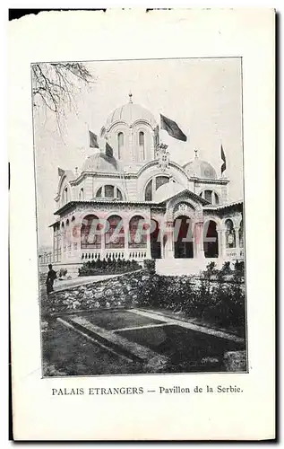 Cartes postales Paris Palais Etrangers Pavillon De La Serbie