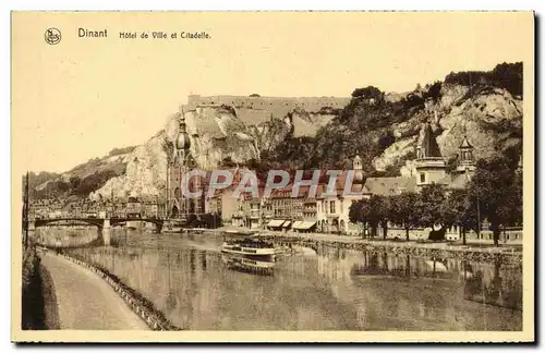 Cartes postales Dinant Hotel De Ville Et Citadelle