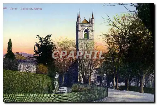 Cartes postales Vevey Eglise St Martin