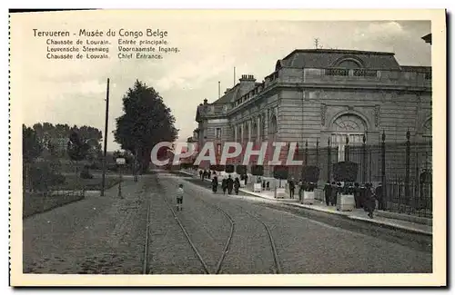 Ansichtskarte AK Tervueren Musee Du Congo Belge Chaussee De Louvain Entree Principale