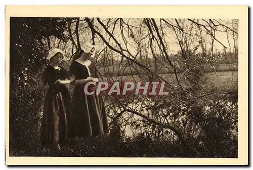 VINTAGE POSTCARD Jeanne of arc Good-byes Of Jeanne And Da Mengette