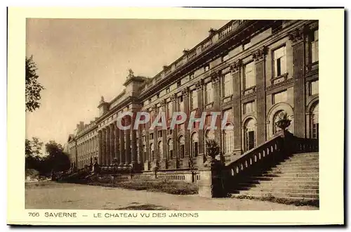 Ansichtskarte AK Saverne Le Chateau Vu Des Jardins