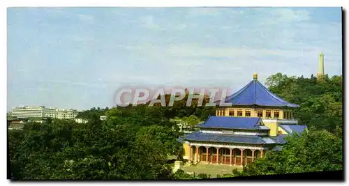 Moderne Karte Kwangchow Chine China Sun Yat Sen Memorial Hall