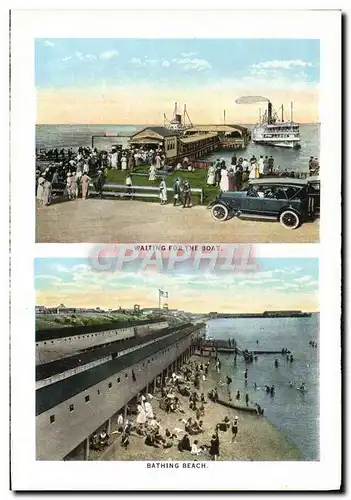 Cartes postales Wainting For The Boat Bathing Beach