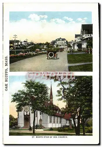 Cartes postales Tuckernuck Avenue From Waban Park St Marys Star Of Sea Church