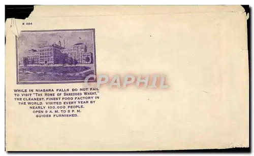 Enveloppe pour carte While in Niagara Falls Do Not Fail To Visit The Home Of Shredded Wheat