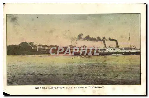 Cartes postales Niagara Navigation Co&#39s Steamer Corona