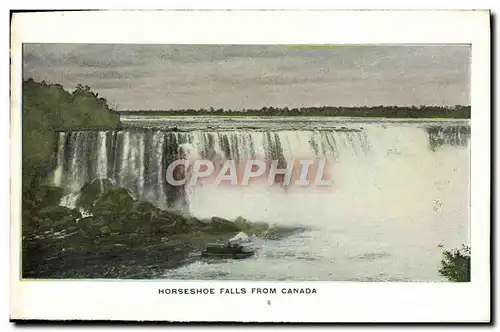 Ansichtskarte AK Horseshoe Falls From Canada Niagra Falls