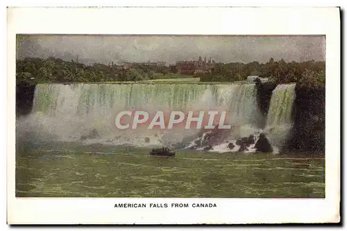 Cartes postales Amercain Falls From Canada Niagara Falls