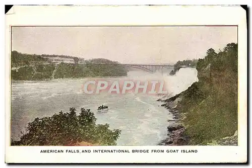 Cartes postales General View Of Both Falls Chevre Niagara Falls