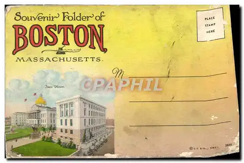 Cartes postales Souvenir Folder Of Boston Massachusetts