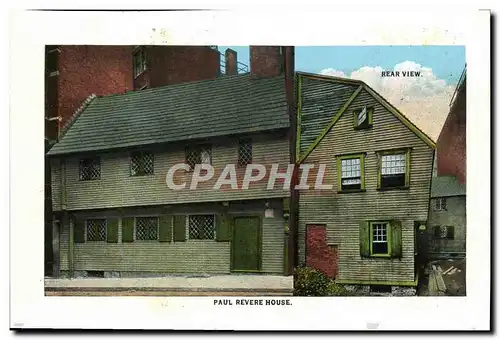 Cartes postales Rear View Paul Revere House Hotel Somerset Copley Plaza Hotel