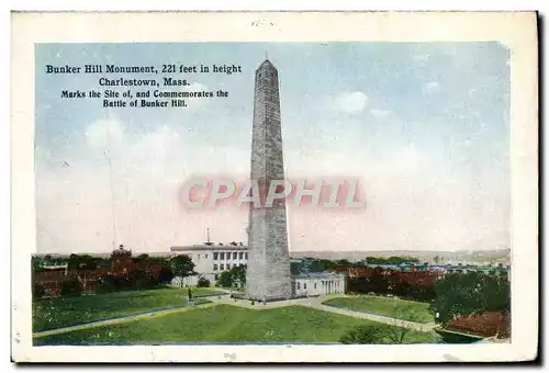 Cartes postales Bunker Hill Monument Charlestown Mass State house