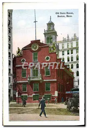 Ansichtskarte AK Old State House Boston Mass North station