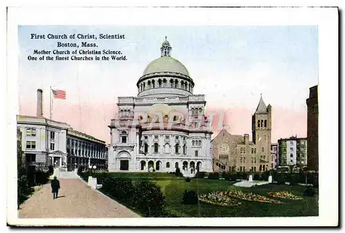 Cartes postales First Church Of Christ Scientist Boston Mass Scollay Square
