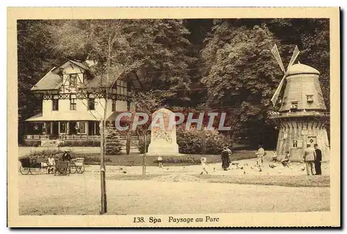 Cartes postales Spa Paysage Au Parc Moulin a vent