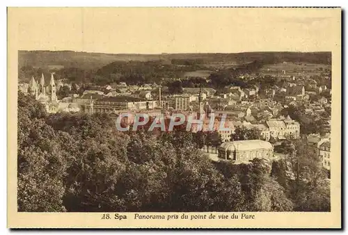 Cartes postales Spa Panorama Pris Du Point De Vue Du Parc