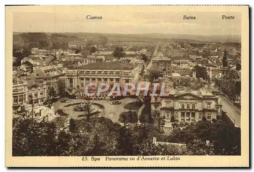 Cartes postales Spa Panorama vu D&#39annette Et Lubin
