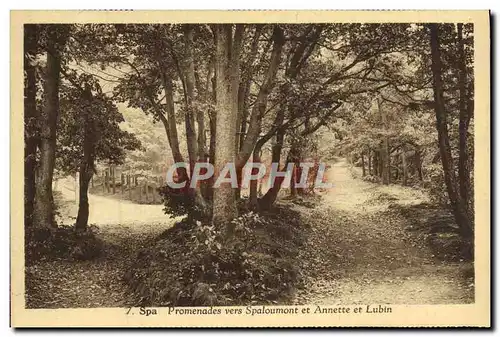 Cartes postales Spa Promenades Vers Spaloumont Et Annette Et Lubin