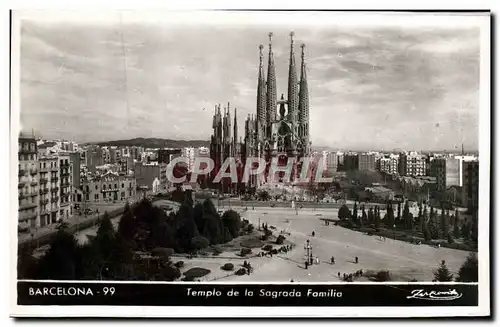 Ansichtskarte AK Barcelona Templo De La Sagrada Familia