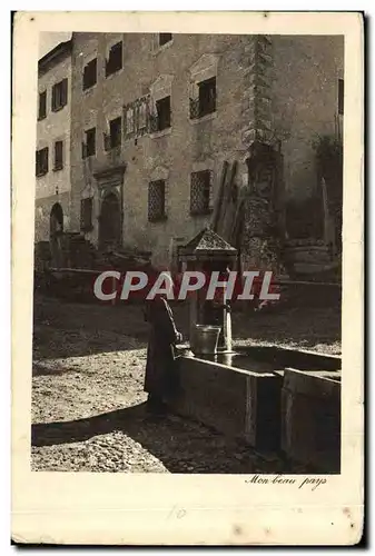 Cartes postales Mon beau Pays Enfant Fontaine