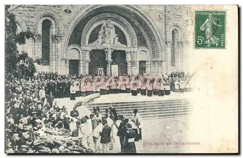 Ansichtskarte AK Procession Du St Sacrement Lourdes