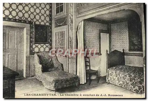 Ansichtskarte AK Les Charmettes La Chambre A Coucher De JJ Rousseau