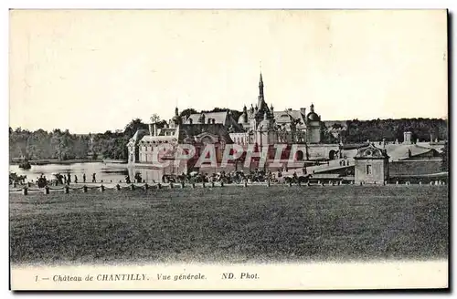 Ansichtskarte AK Chateau De Chantilly Vue Generale