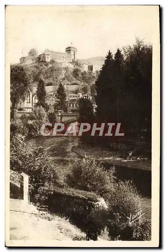 Cartes postales Loudes Le Chateau Fort Et Le Gave