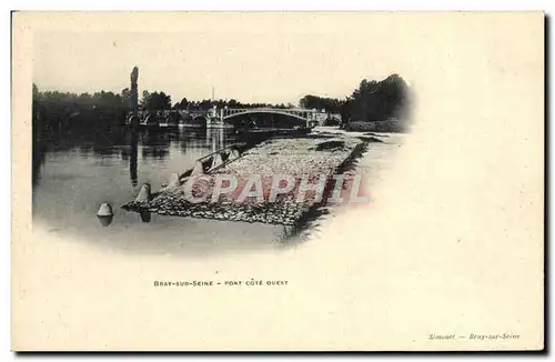 Ansichtskarte AK Bray Sur Seine Pont Cote Quest