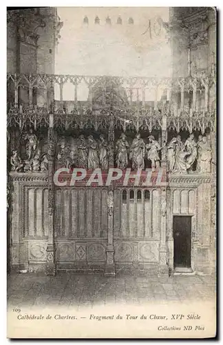 Ansichtskarte AK Cathedrale De Chartres Fragment Du Tour Du Choeur