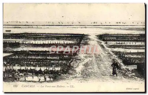 Ansichtskarte AK Cancale Les Parcs Aux Huitres Ostreiculture