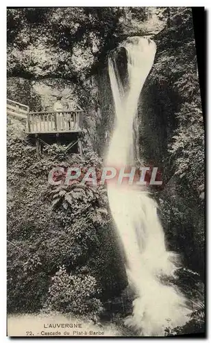 Ansichtskarte AK L&#39Auvergne Cascade Du Plat A Barbe