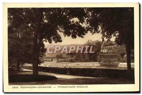 Ansichtskarte AK Besancon Les Bains Promenade Micaud