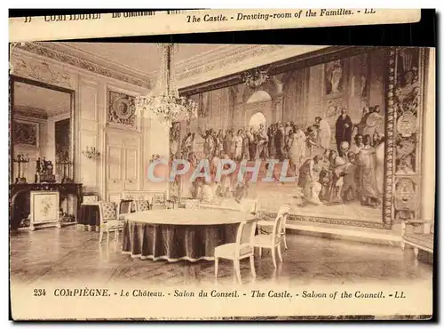 Cartes postales Compiegne Le Chateau Salon Du Conseil