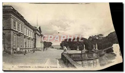 Ansichtskarte AK Compiegne Le Chateau Et Les Terrasses