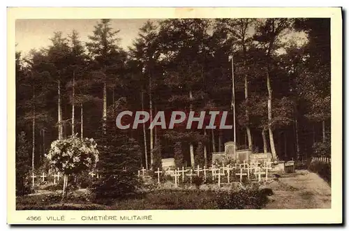 Cartes postales Ville Cimetiere Militaire Militaria