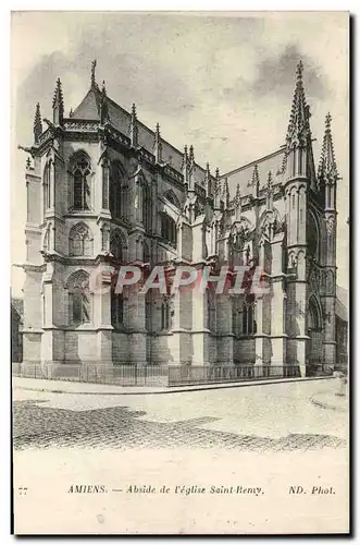 Cartes postales Amiens Abside De l&#39Eglise Saint Remy