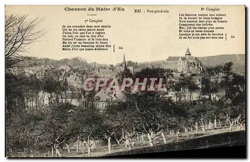 Cartes postales Chanson Du Maire D&#39Eu Eu Vue Generale