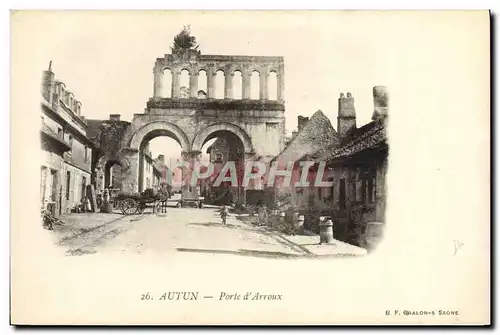 Cartes postales Autun Porte d&#39Arroux