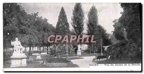 Ansichtskarte AK Niort Vue Du Jardin De La Breche