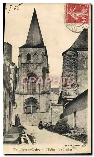 Cartes postales Pouilly Sur Loire L&#39Eglise Le Clocher