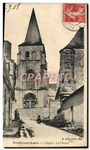 Cartes postales Pouilly Sur Loire L'Eglise Le Clocher