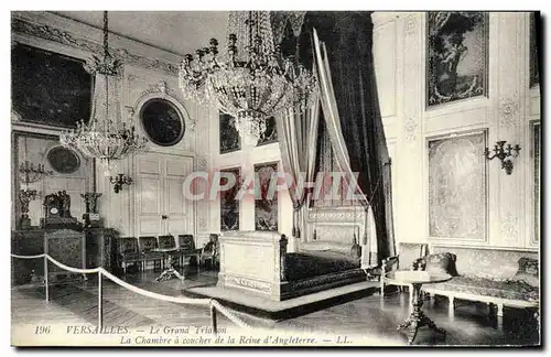 Ansichtskarte AK Versailles Le Grand Trianon La Chambre A Coucher De La Reine D&#39Angleterre