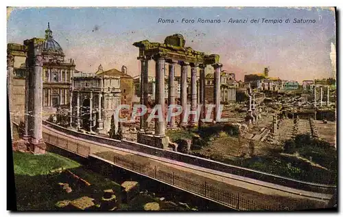 Ansichtskarte AK Roma Foro Romano Avanzi Del Tempio Di Saturno
