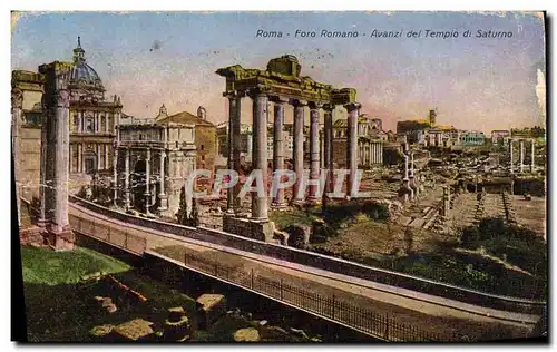 Cartes postales Roma Foro Romano Avanzi Del Tempio Di Saturno