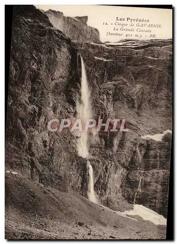 Ansichtskarte AK Les Pyrenees Cirque De Gavarnie La Grande Cascade